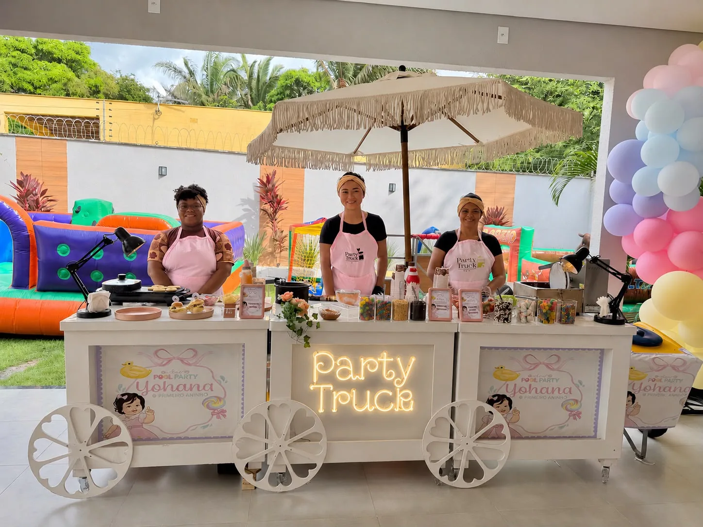 Carrinho gourmet personalizado da Party Truck